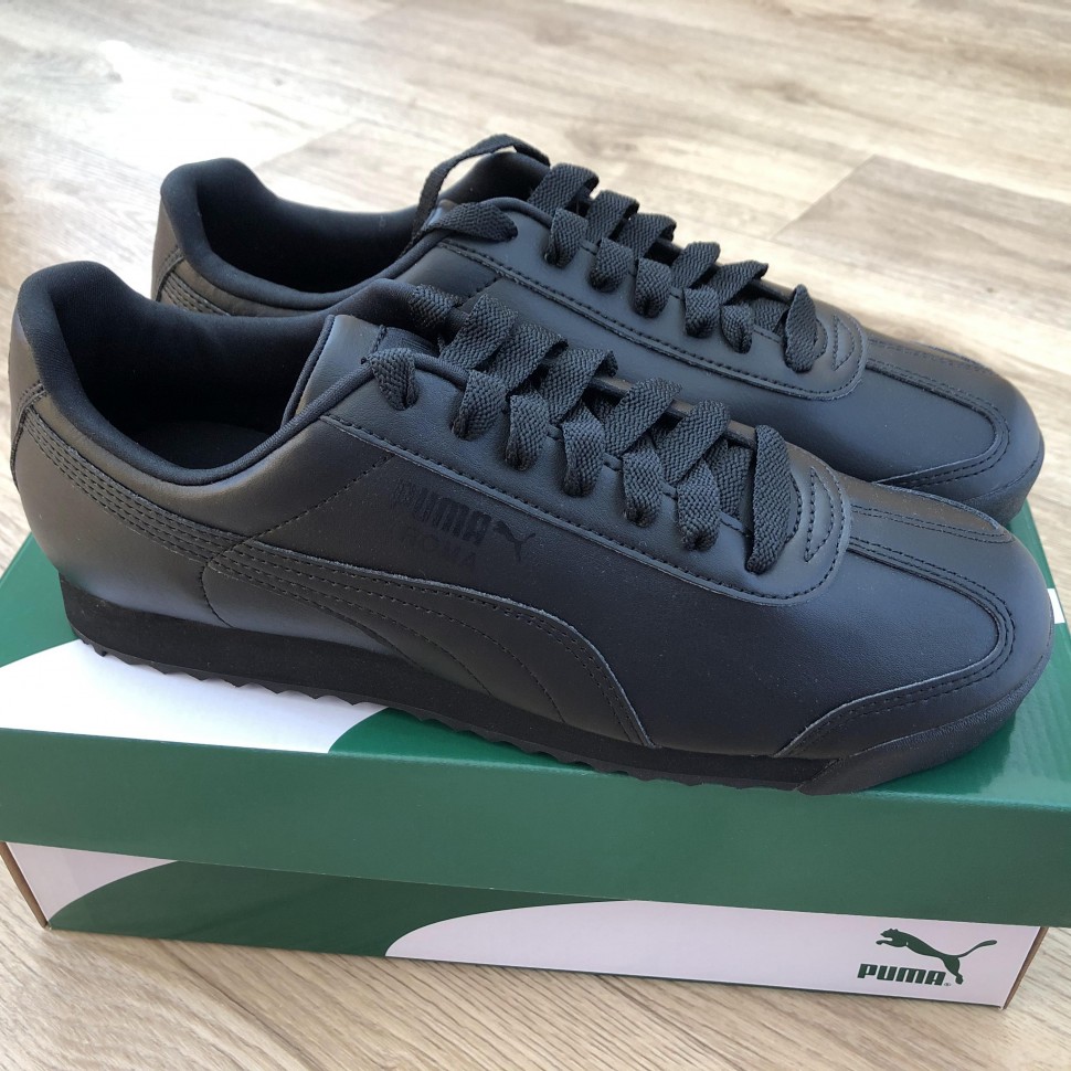 Мужские кроссовки Puma Roma Basic черные купить в Украине