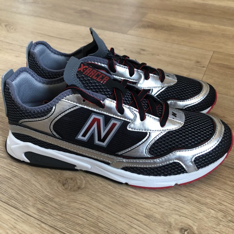 new balance x racer grey black white